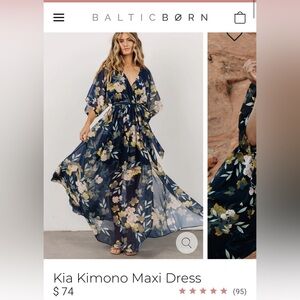 Bohemian floral maxi dress